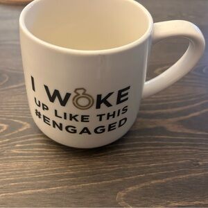 I woke up like this engaged mug